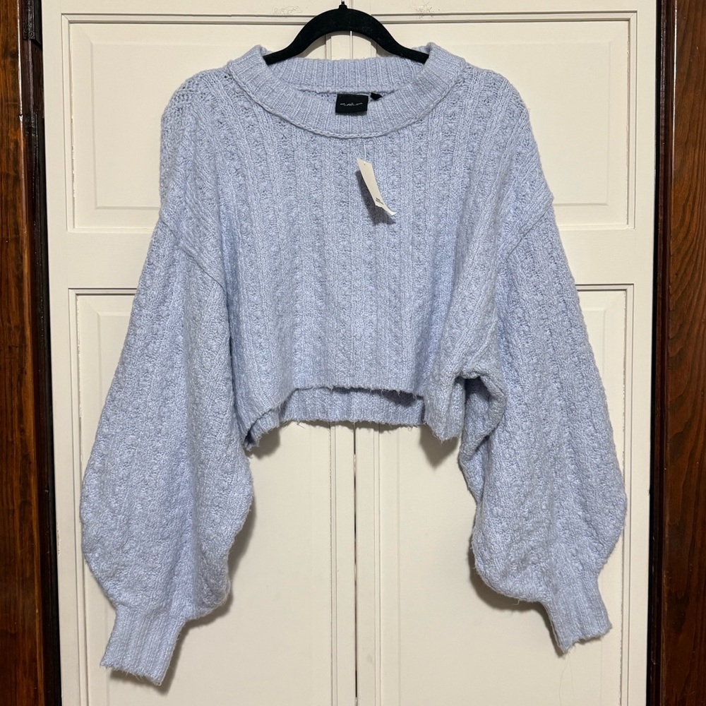 NWT Urban Outfitters Adeline Mock Neck Cropped Sweater size small